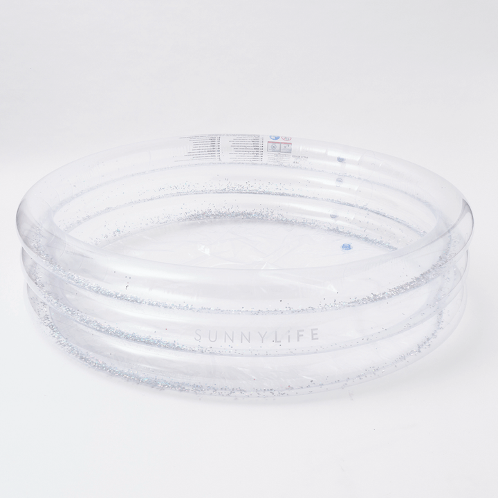 SUNNYLiFE inflatable transparent Glitter Pool