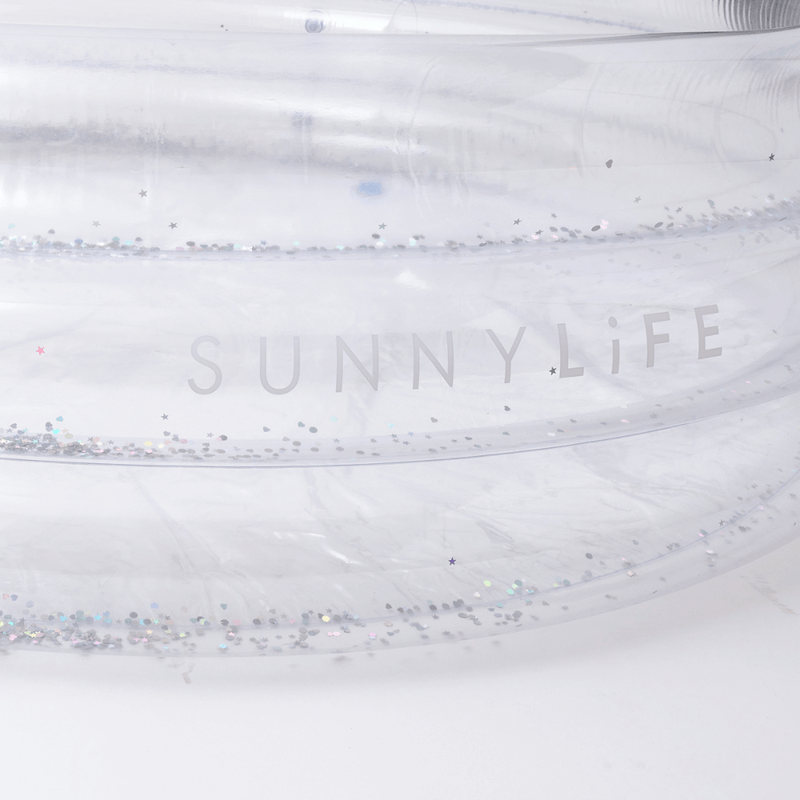 SUNNYLiFE inflatable transparent Glitter Pool