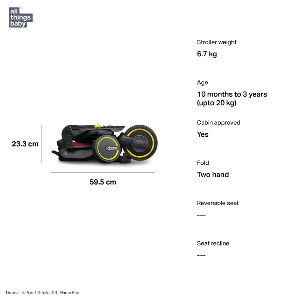 Doona™ Liki S3 - 5 in 1 Baby Stroller