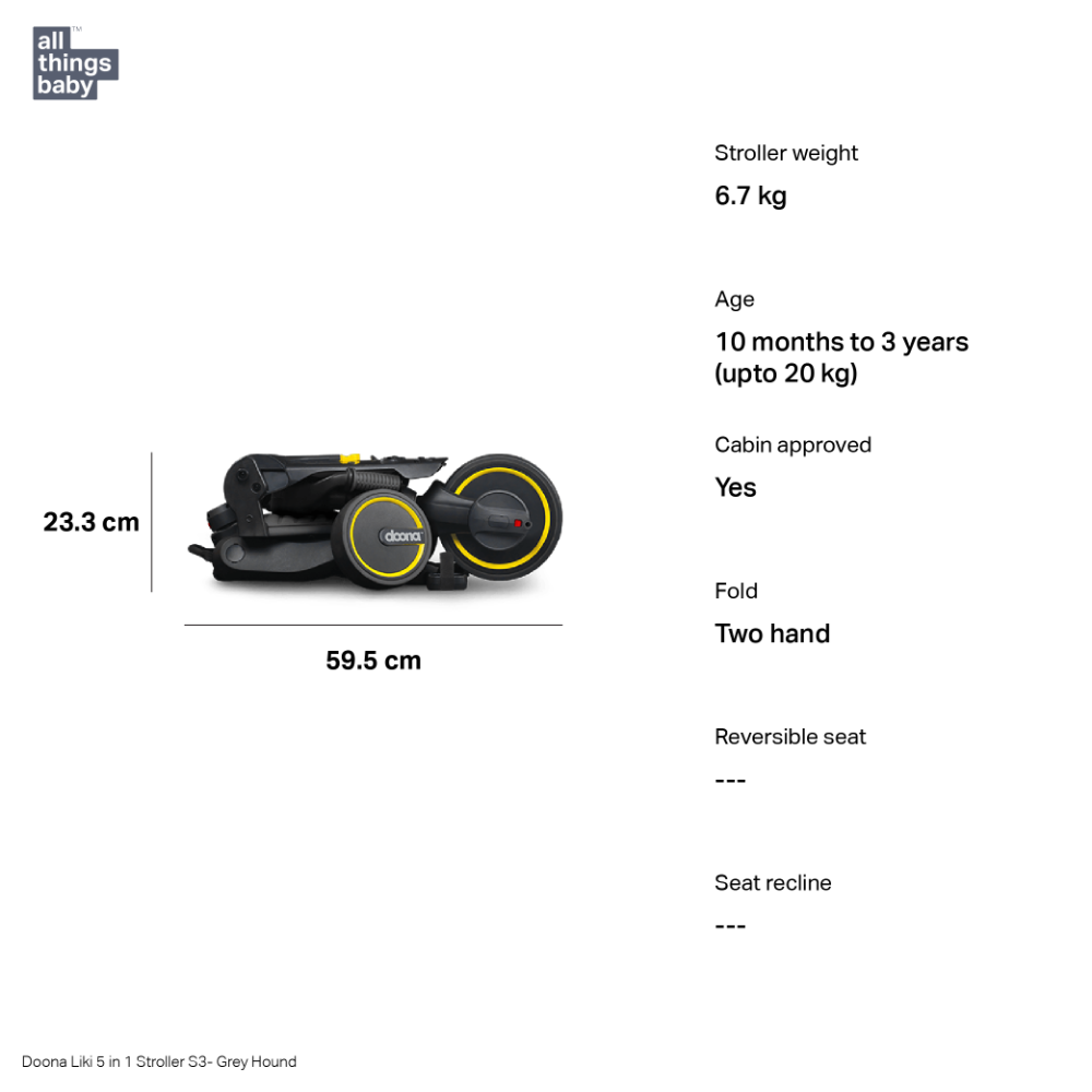 Doona™ Liki S3 - 5 in 1 Baby Stroller
