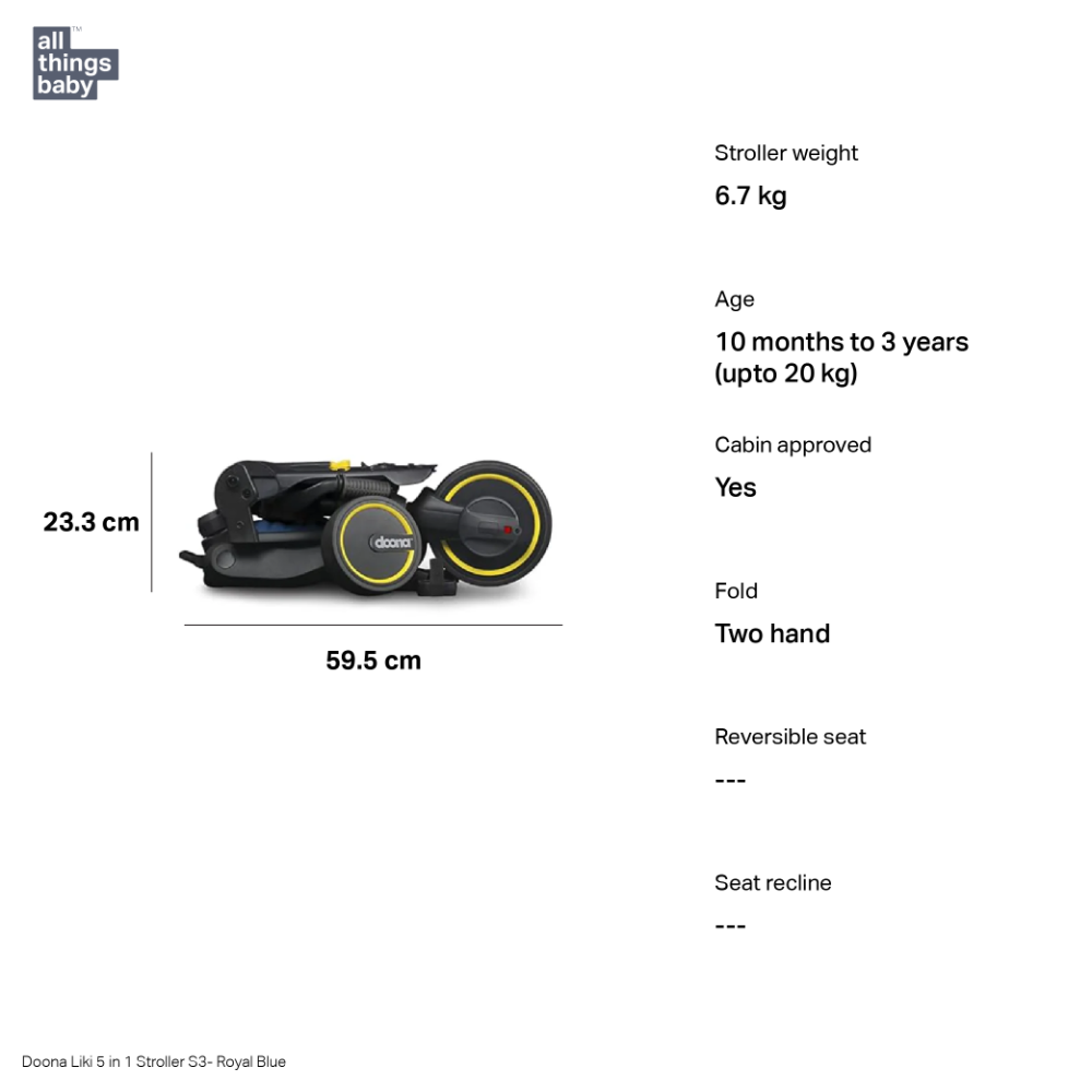 Doona™ Liki S3 - 5 in 1 Baby Stroller