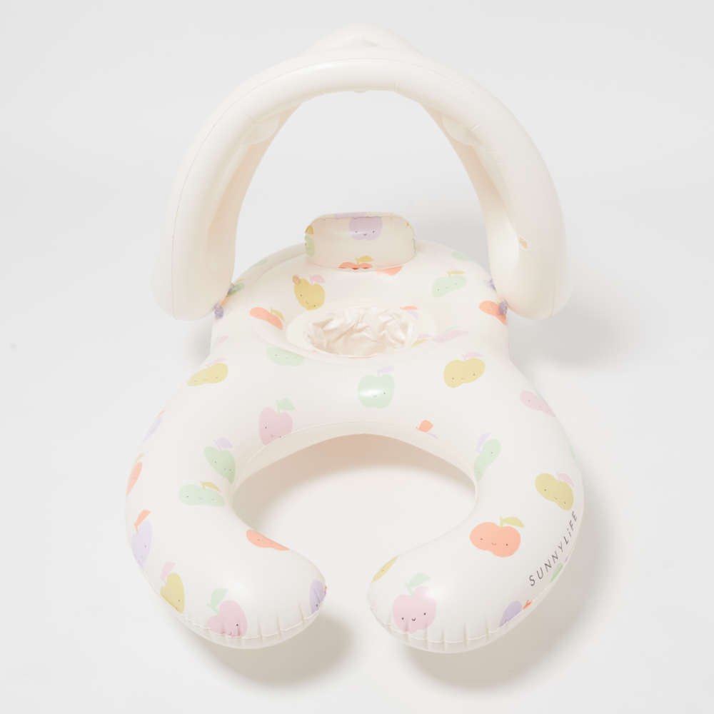 SUNNYLiFE Float Together Baby Seat Apple Sorbet Multi