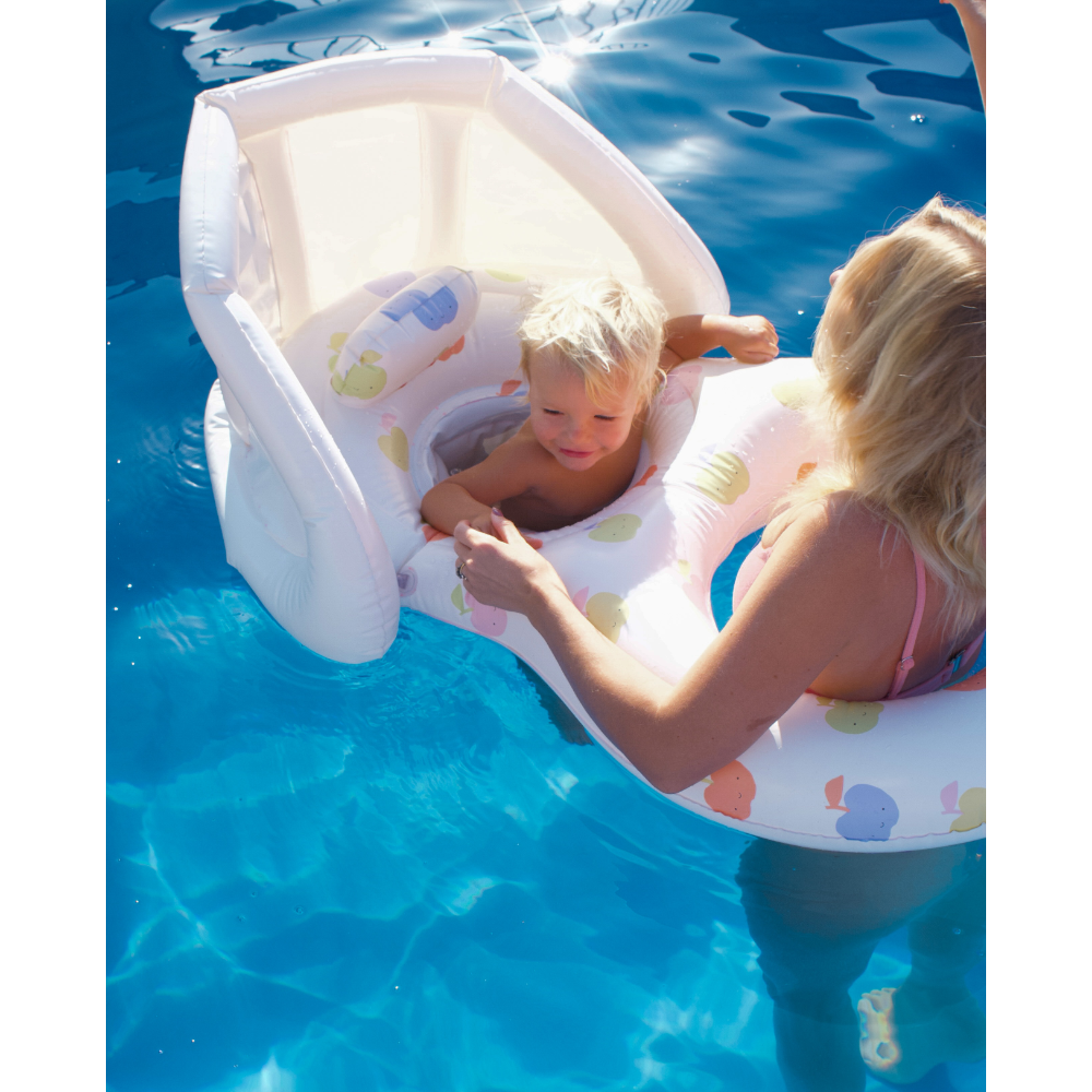 SUNNYLiFE Float Together Baby Seat Apple Sorbet Multi