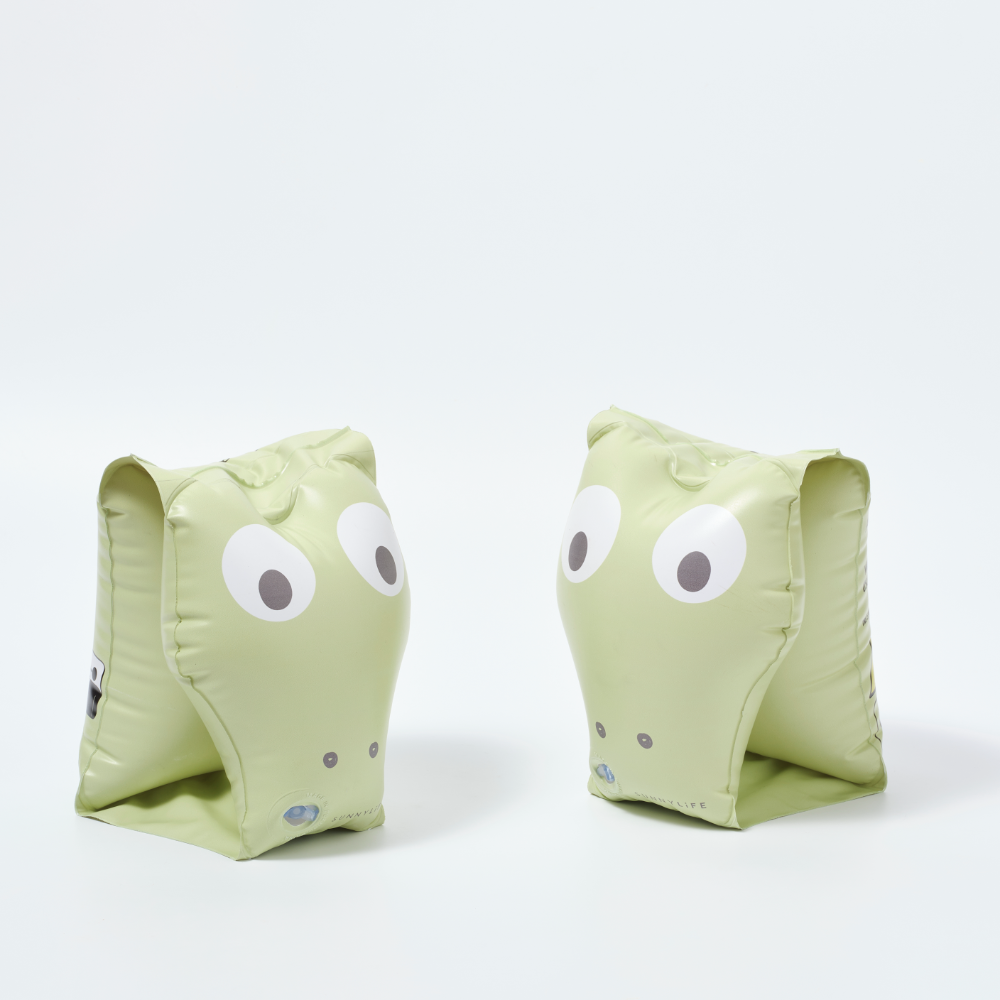 SUNNYLiFE Kids Inflatable Arm Bands - Cookie the Croc