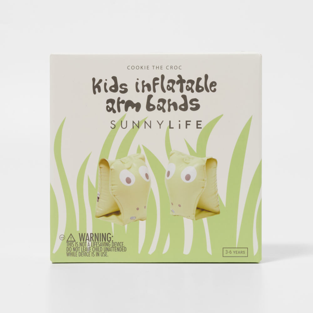 SUNNYLiFE Kids Inflatable Arm Bands - Cookie the Croc