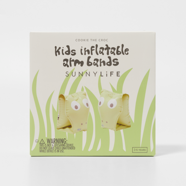 SUNNYLiFE Kids Inflatable Arm Bands - Cookie the Croc