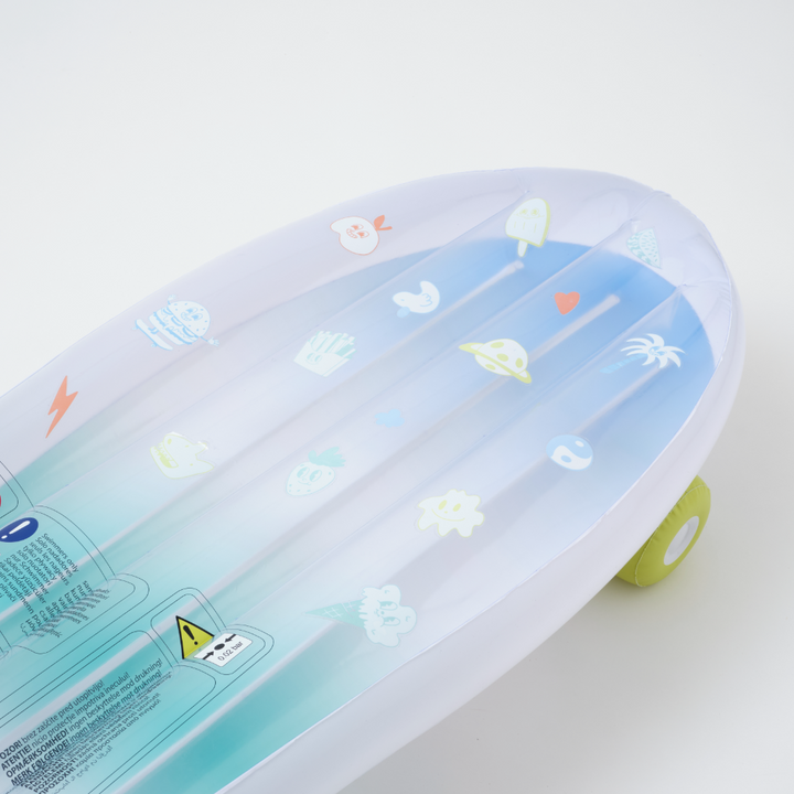 SUNNYLiFE Kids Skateboard Float The Sea Kids Blue - Lime