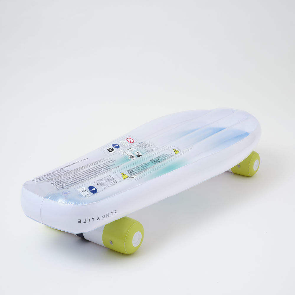 SUNNYLiFE Kids Skateboard Float The Sea Kids Blue - Lime