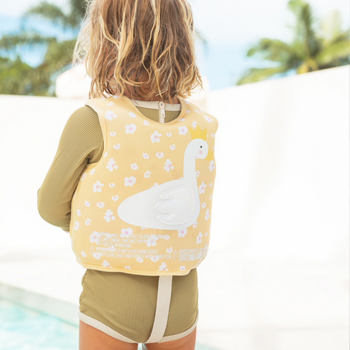 SUNNYLiFE Kids Swim Vest 1 - 2 Princess Swan Buttercup