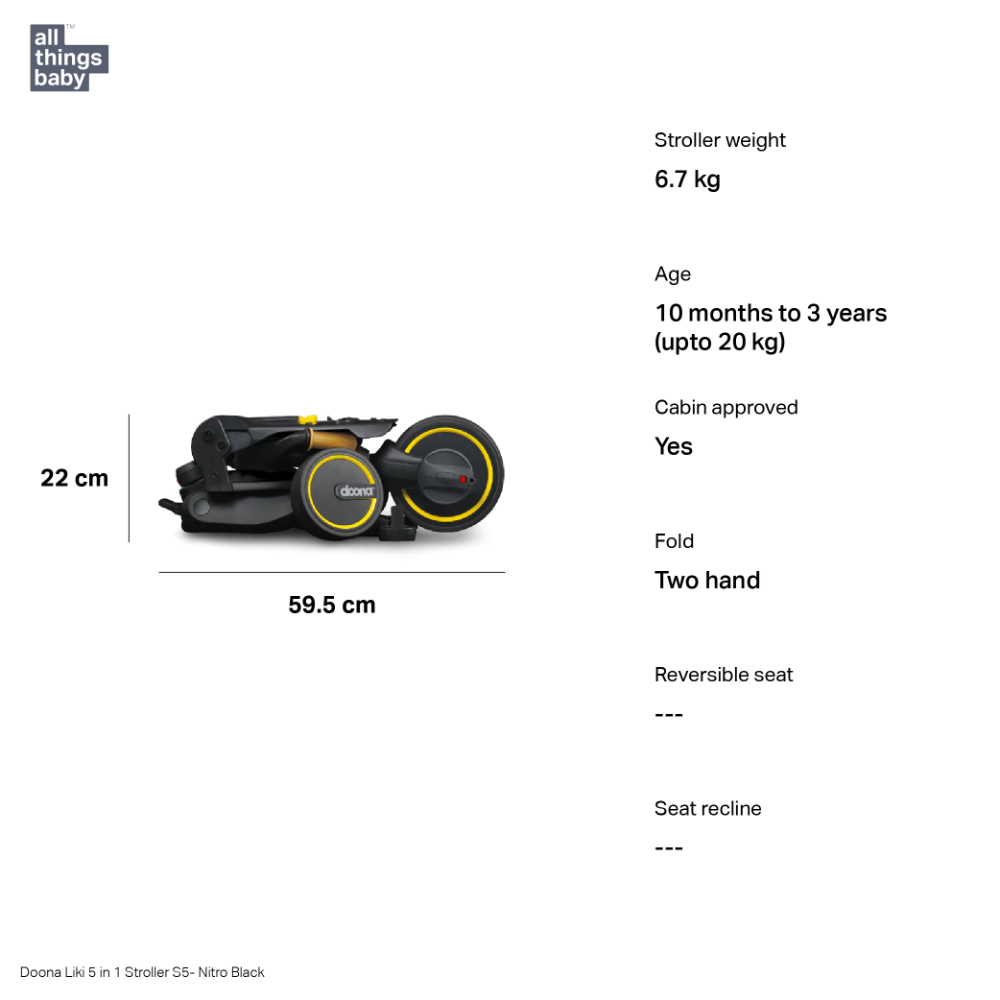 Doona™ Liki S5 5 in 1 Baby Stroller