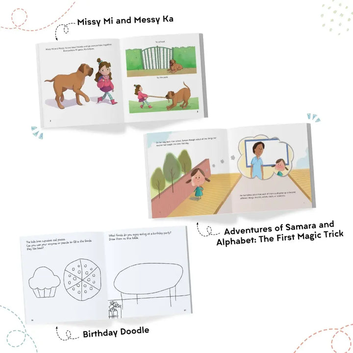 SAM &amp; MI - Art Set for the Birthday Girl: Interactive Books by Priyanka Agarwal Mehta - English
