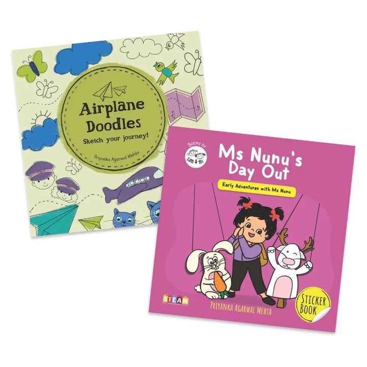 SAM &amp; MI - Travel Time Activity Book Set for Toddlers by Priyanka Agarwal Mehta - English