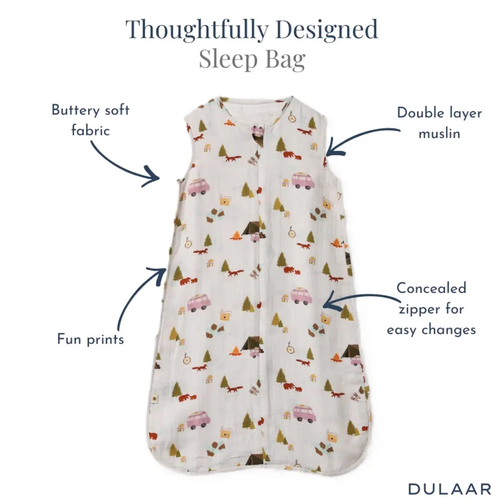 Dulaar Organic Muslin Sleep Bag - (6-12 Months)