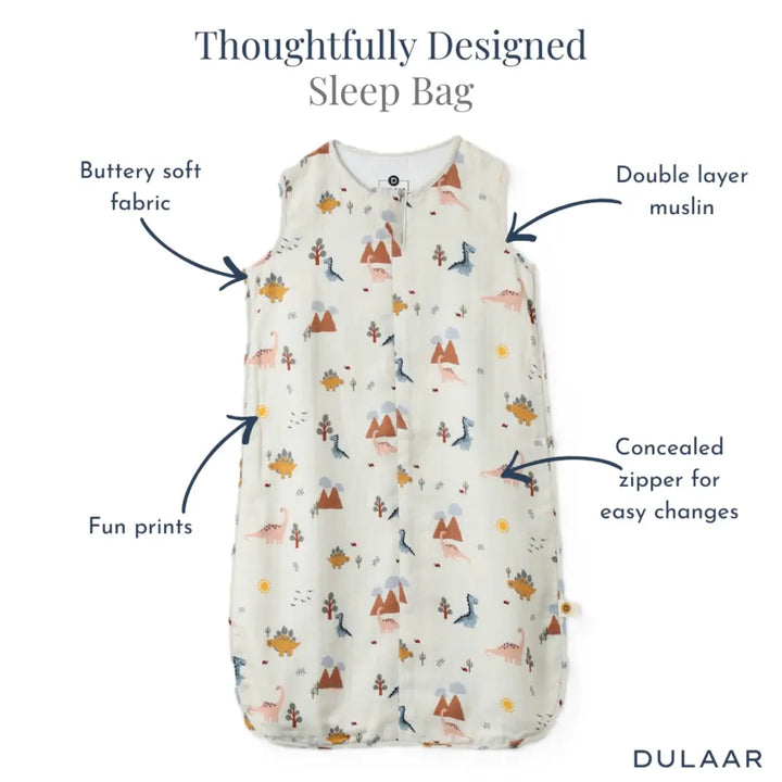 Dulaar Organic Muslin Sleep Bag - (6-12 Months)
