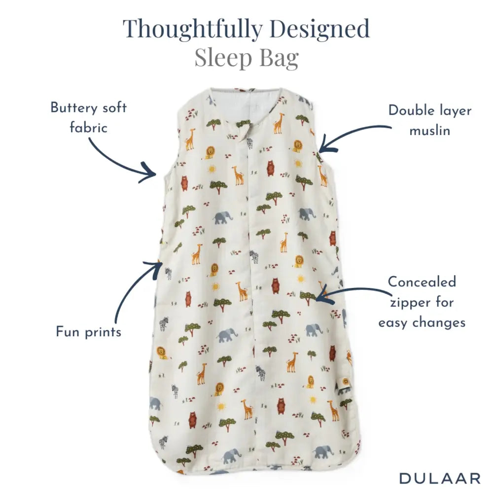Dulaar Organic Muslin Sleep Bag - (12-18 Months)