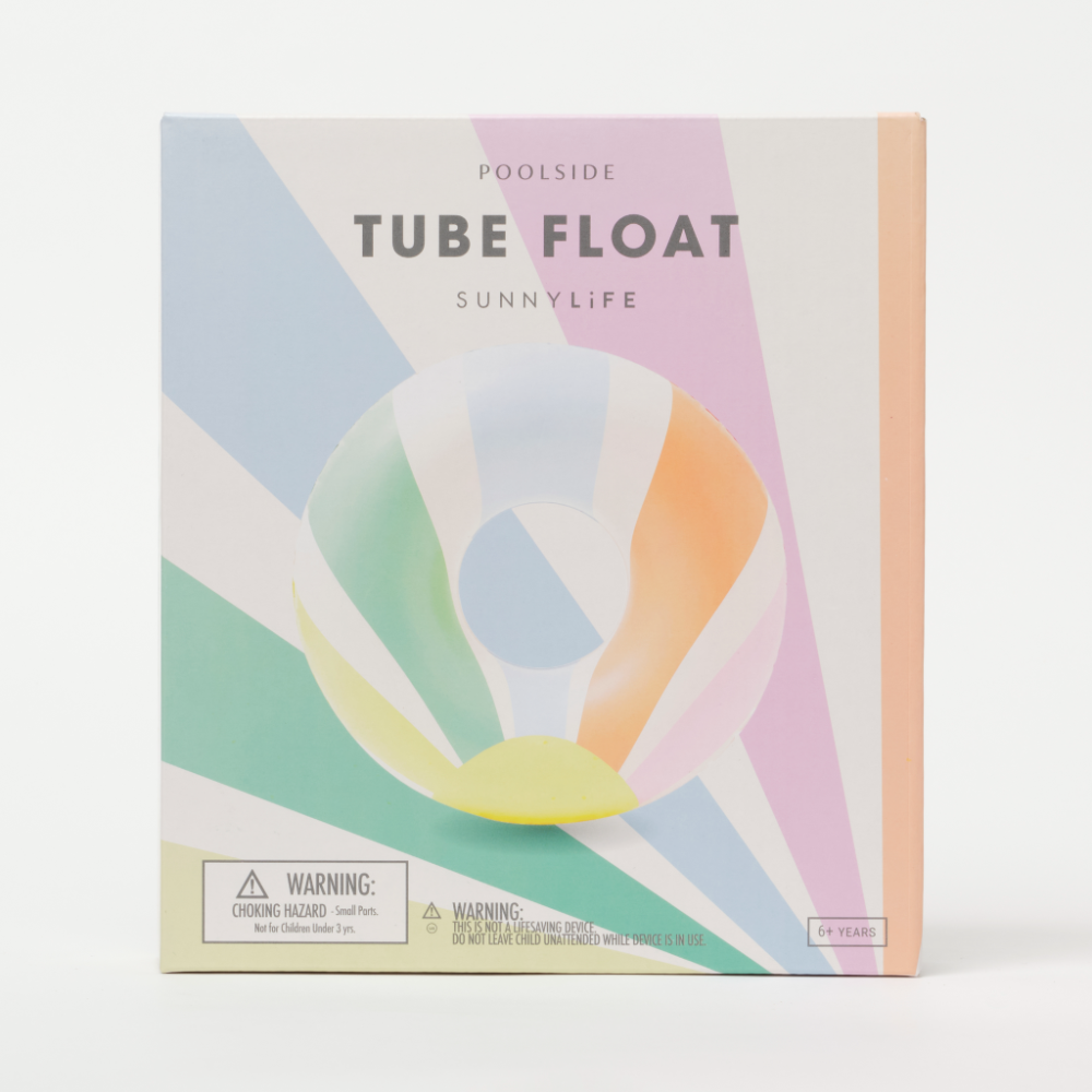 SUNNYLiFE Pool Side Tube Float - Pastel Gelato