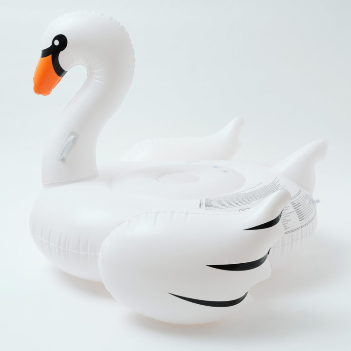 SUNNYLiFE The Resort Original Luxe Ride-On Float Swan