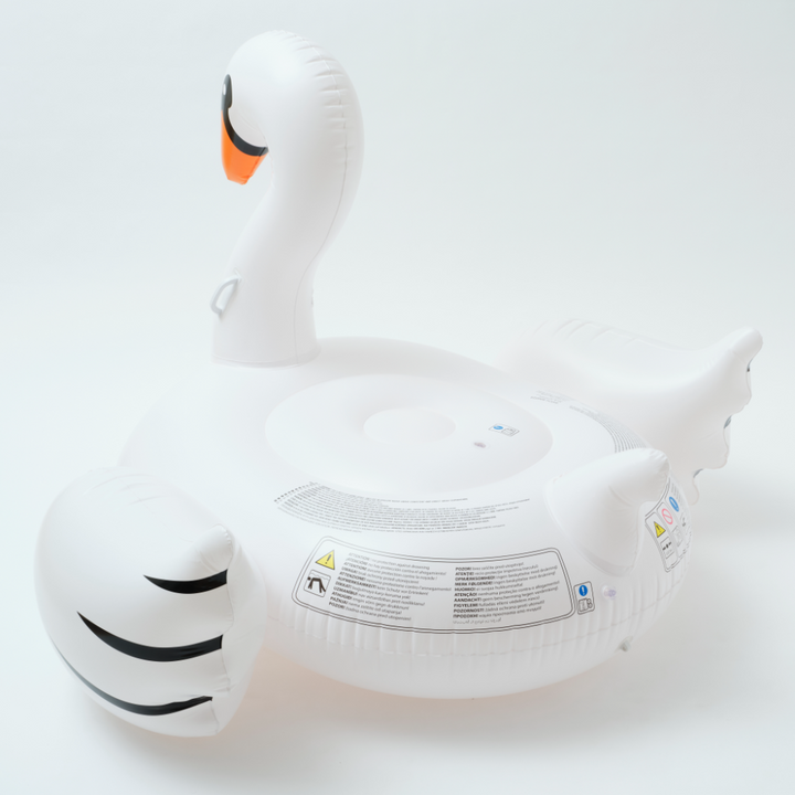 SUNNYLiFE The Resort Original Luxe Ride-On Float Swan
