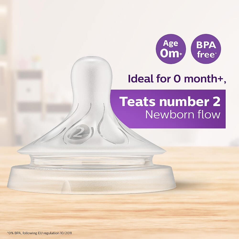 Philips Avent Natural Response Bottle Teat (Pack of 2)