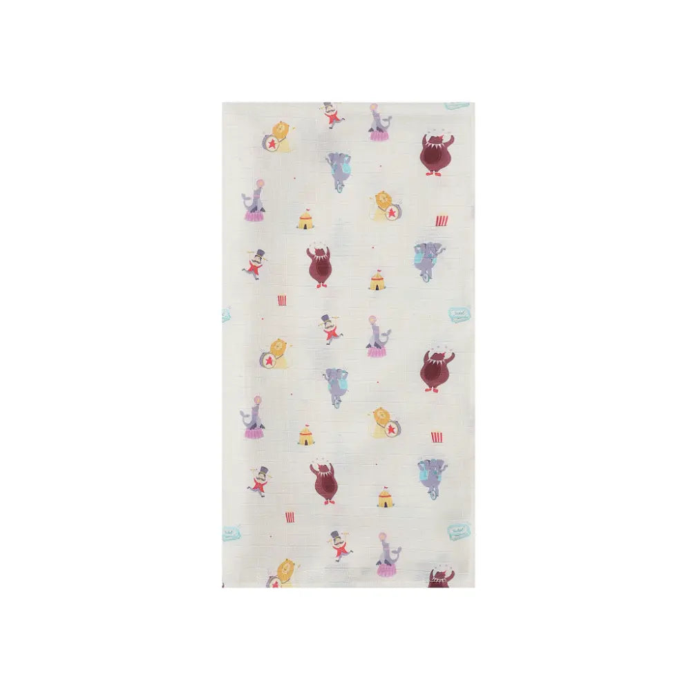 Dulaar Organic Muslin Swaddle for Newborns - Playful &amp; Adventure Prints (0- 12months)