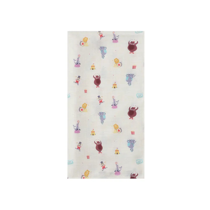 Dulaar Organic Muslin Swaddle for Newborns - Playful &amp; Adventure Prints (0- 12months)