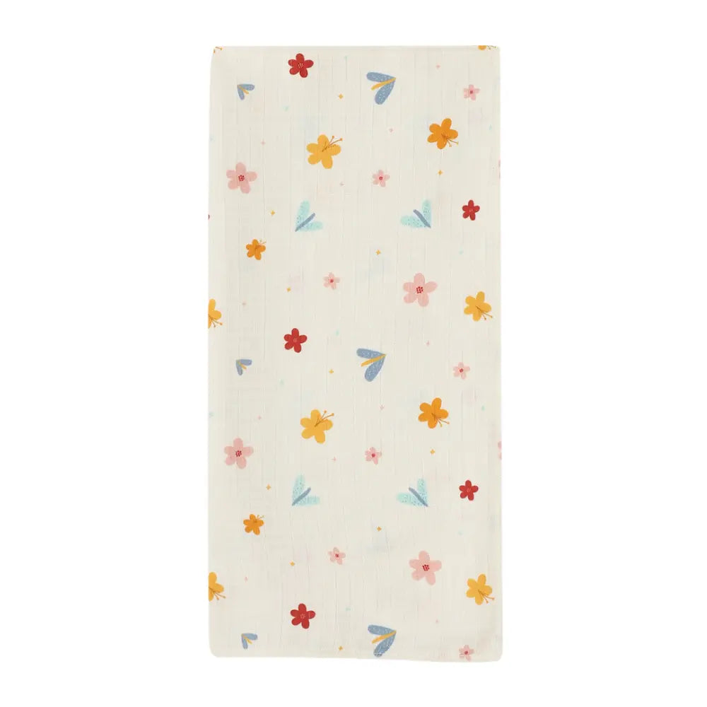 Dulaar Organic Muslin Swaddle for Newborns - Nature &amp; Calm Inspired Prints (0- 12months)