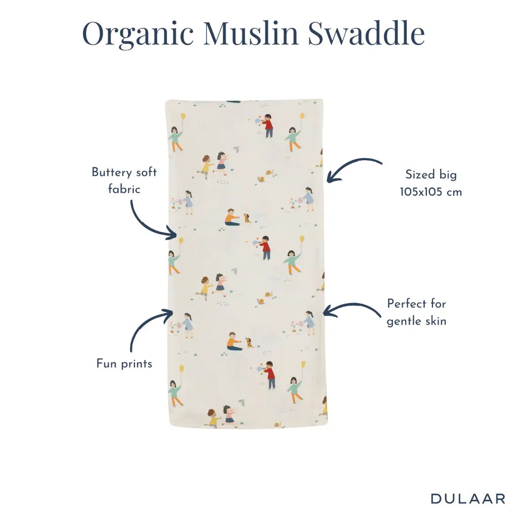 Dulaar Organic Muslin Swaddle