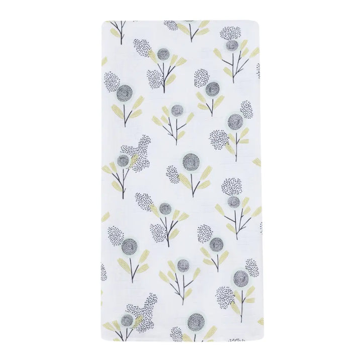 Dulaar Organic Muslin Swaddle for Newborns - Nature &amp; Calm Inspired Prints (0- 12months)
