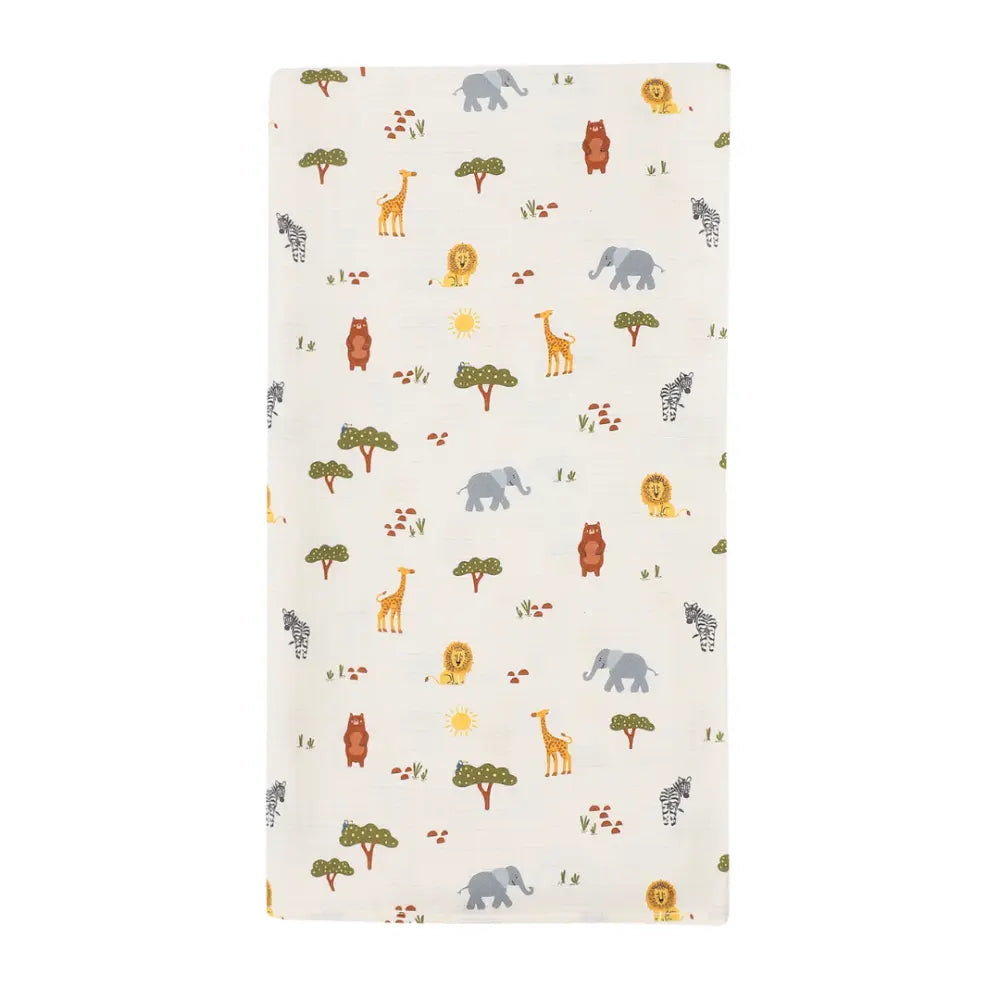 Dulaar Organic Muslin Swaddle for Newborns - Nature &amp; Calm Inspired Prints (0- 12months)