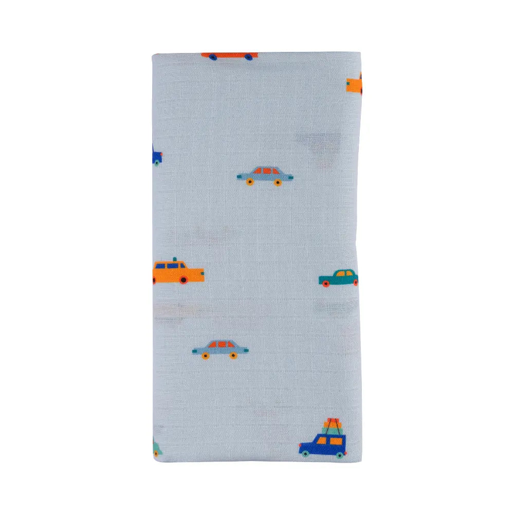 Dulaar Organic Muslin Swaddle for Newborns - Playful &amp; Adventure Prints (0- 12months)