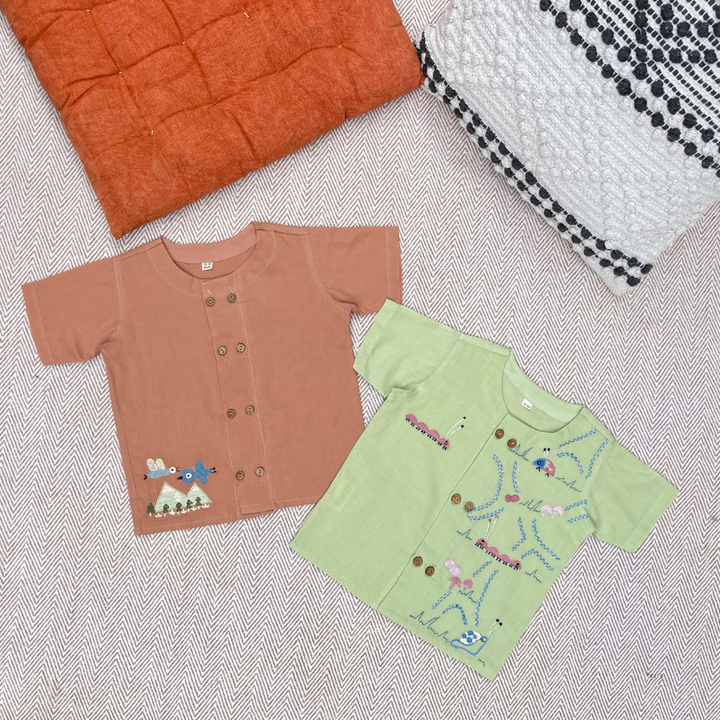 Bhaakur Jhablas- Grasshopper &amp; Blue Birds (Set of 2)