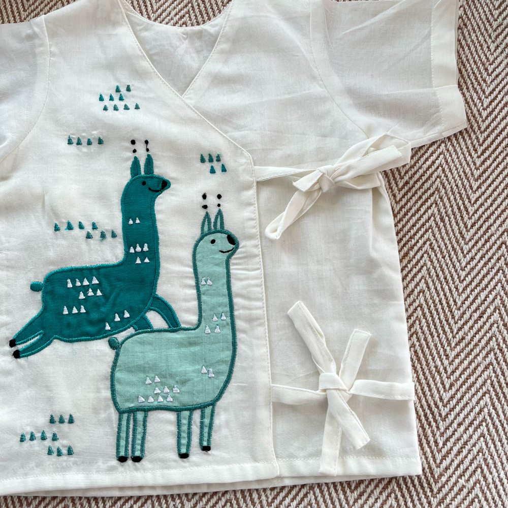 Bhaakur Alpacas Cotton Jhabla Set