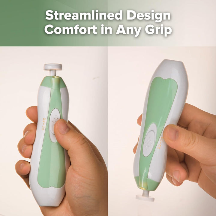 Haakaa Electric Nail Care Set – Safe, Quiet &amp; Painless Baby Nail Trimming – Meadow