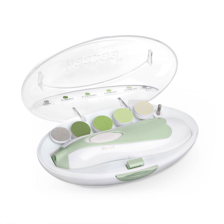 Haakaa Electric Nail Care Set – Safe, Quiet &amp; Painless Baby Nail Trimming – Meadow