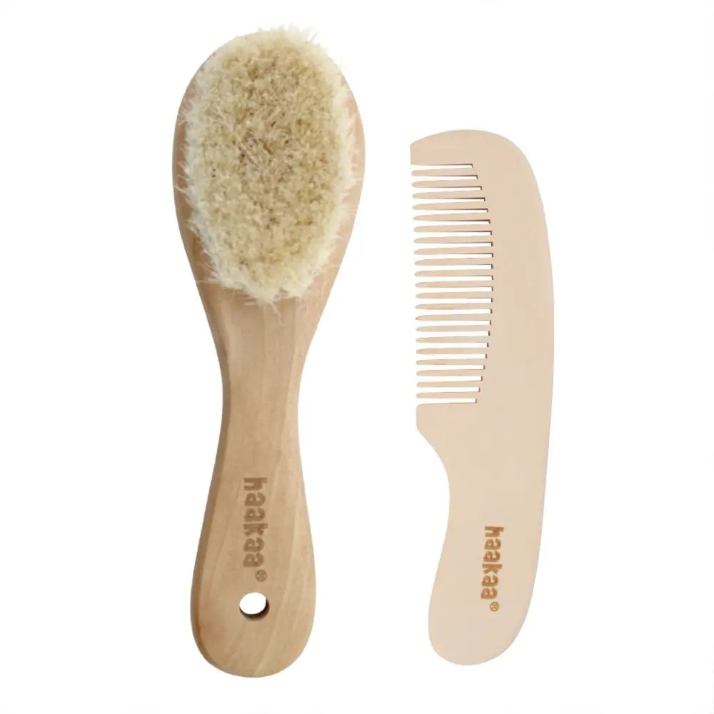 Haakaa Baby Brush &amp; Comb Set – Soft Bristles for Newborn Hair Care