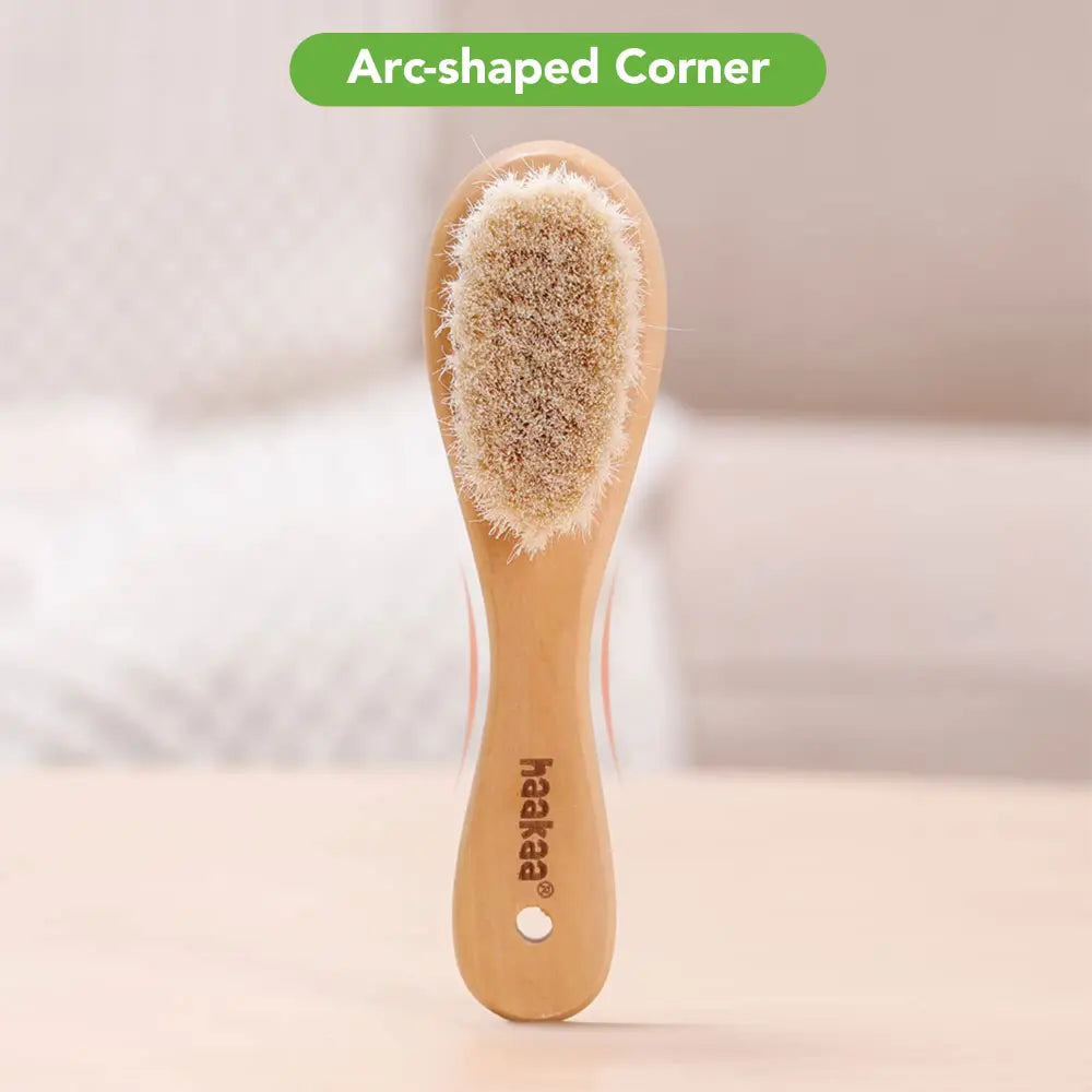 Haakaa Baby Brush &amp; Comb Set – Soft Bristles for Newborn Hair Care