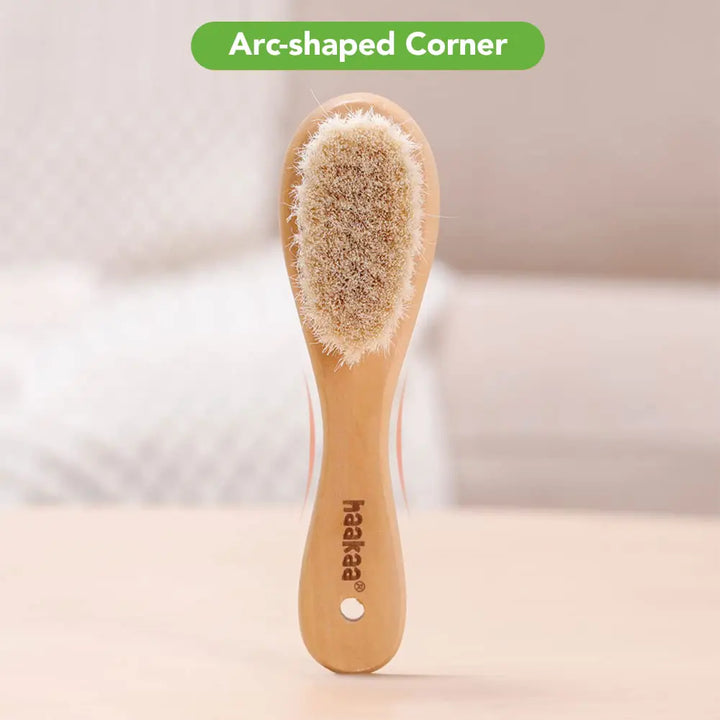 Haakaa Baby Brush &amp; Comb Set – Soft Bristles for Newborn Hair Care