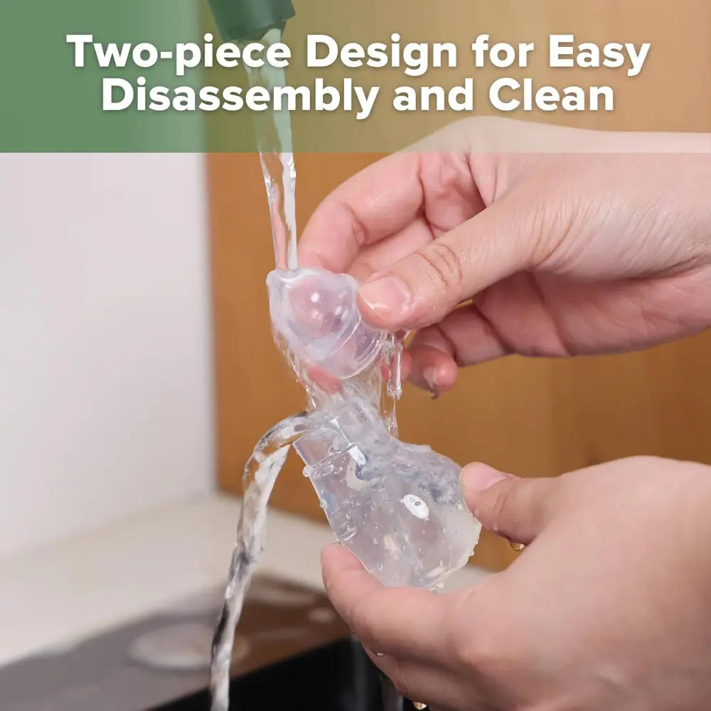 Haakaa Easy-Squeezy Silicone Bulb Syringe – Gentle Nasal &amp; Oral Care with 2 Tips