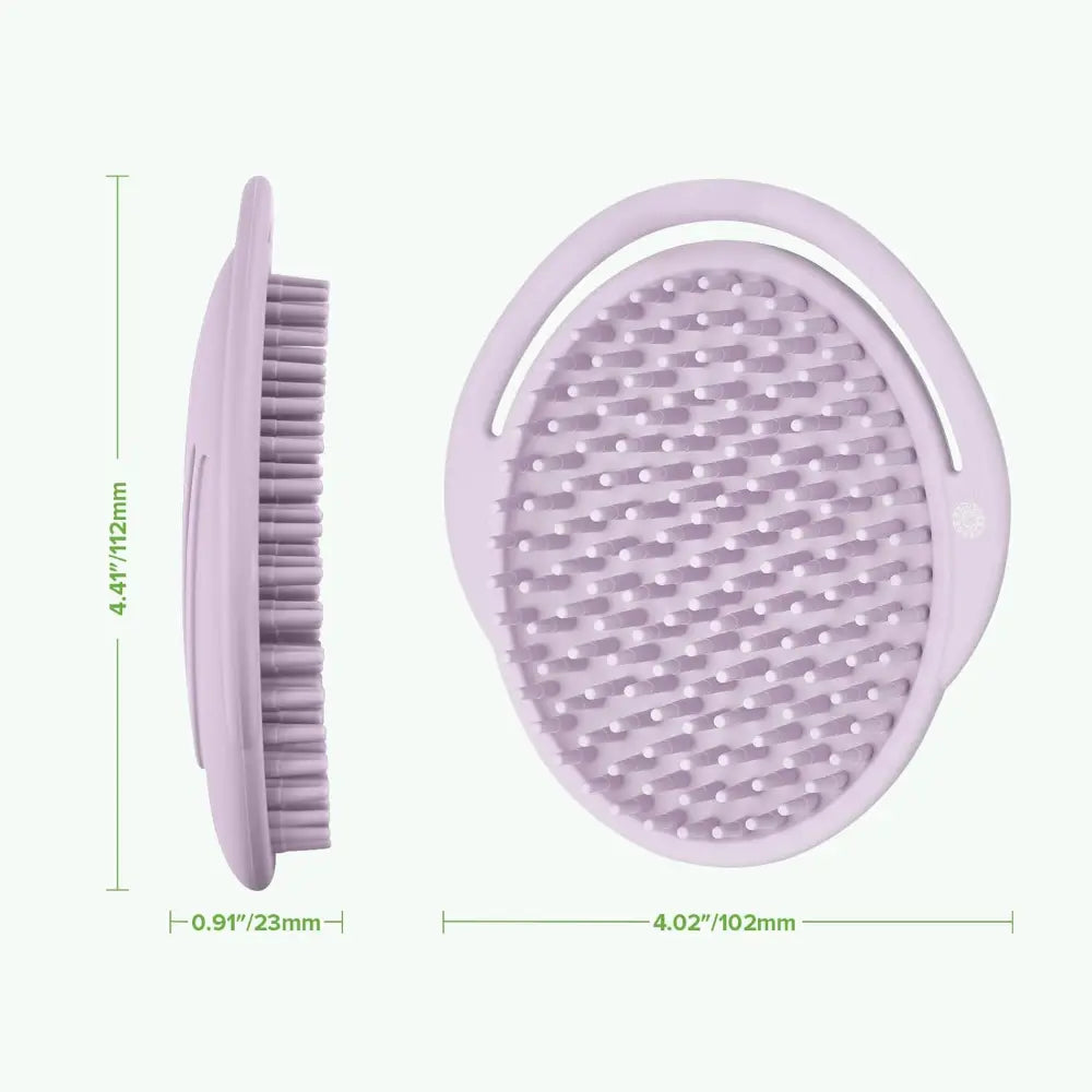 Haakaa Rainbow Silicone Shampoo Brush – Gentle Scalp Massage &amp; Cradle Cap Care – Lavender