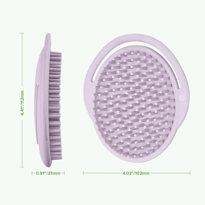 Haakaa Rainbow Silicone Shampoo Brush – Gentle Scalp Massage &amp; Cradle Cap Care – Lavender