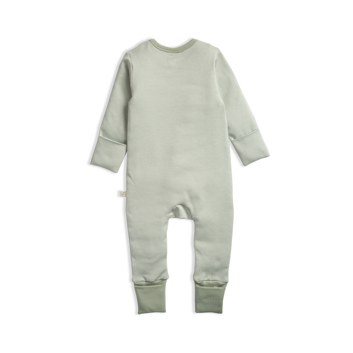 Tiny Twig Long Sleeve Zipsuit - Sage