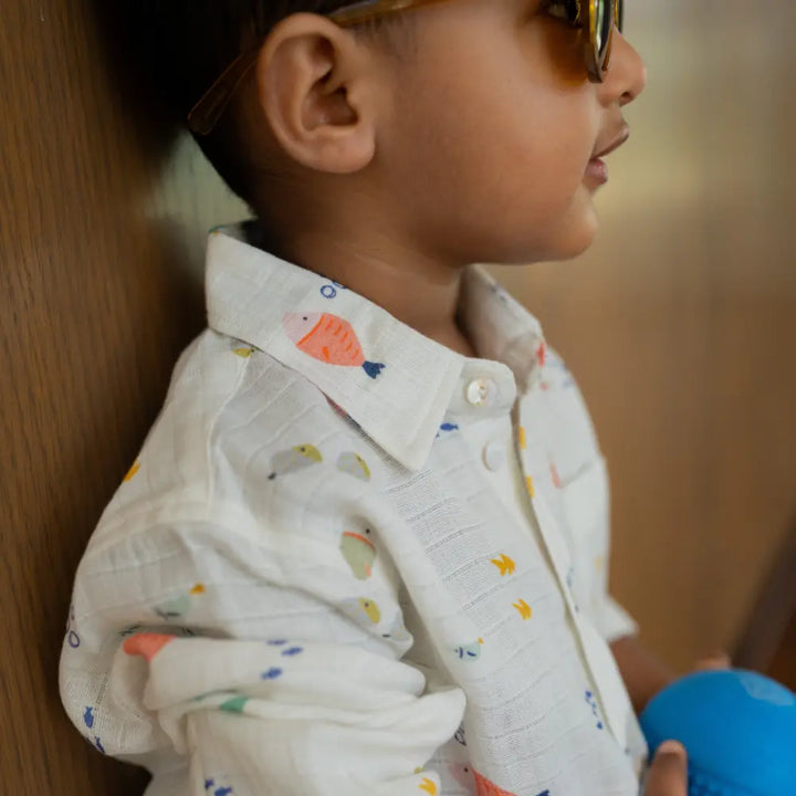 Dulaar Organic Muslin Shirt - Scuba Life