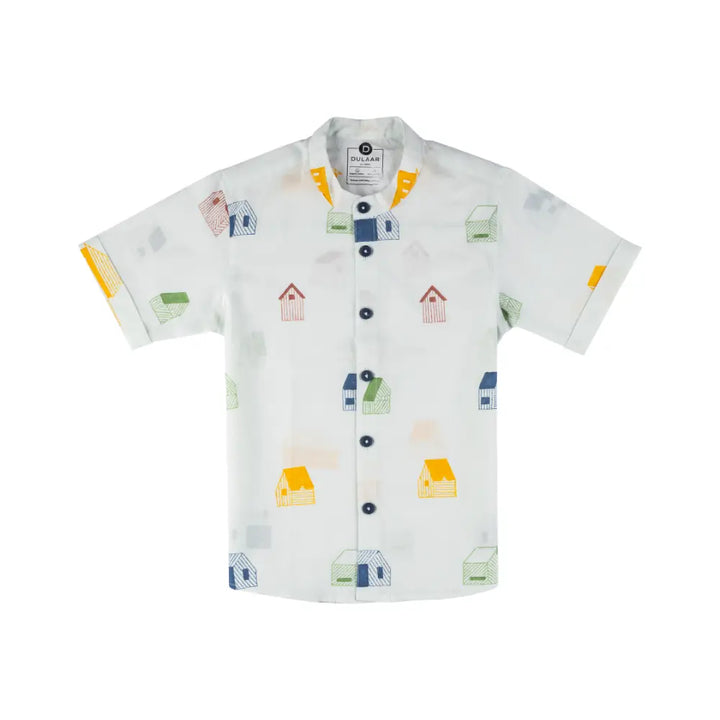 Dulaar Mulmul Shirt | Hand-Block Printed - Mera Ghar
