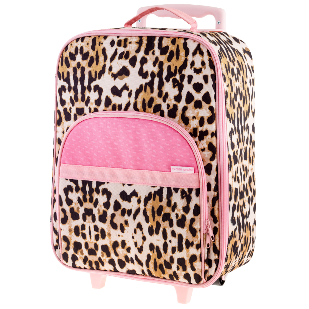 All Over Print Rolling Luggage Leopard 