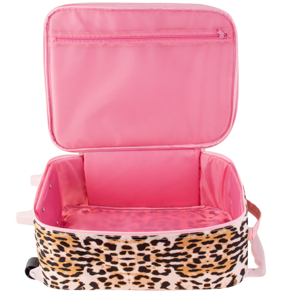 All Over Print Rolling Luggage Leopard 