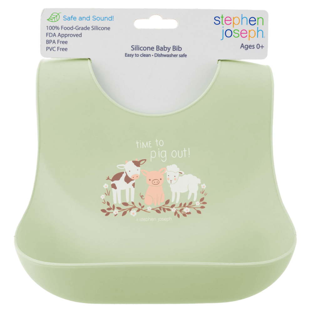 Stephen Joseph Silicone Bib