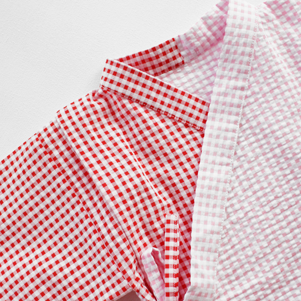Rattle &amp; Co Strawberry Summer Kimono Shorts Set