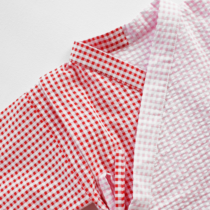 Rattle &amp; Co Strawberry Summer Kimono Shorts Set