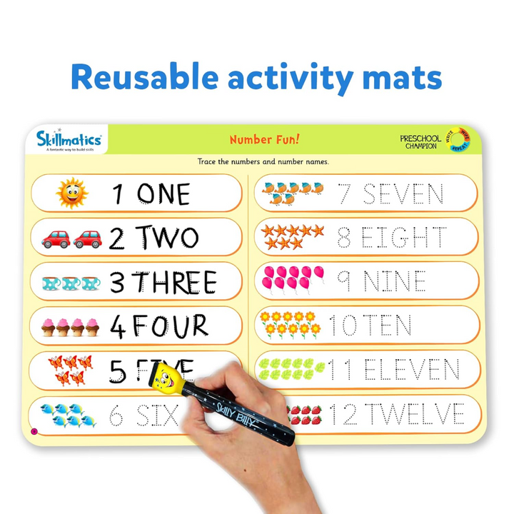 Skillmatics Preschool Champion - Reusable Activity Mats