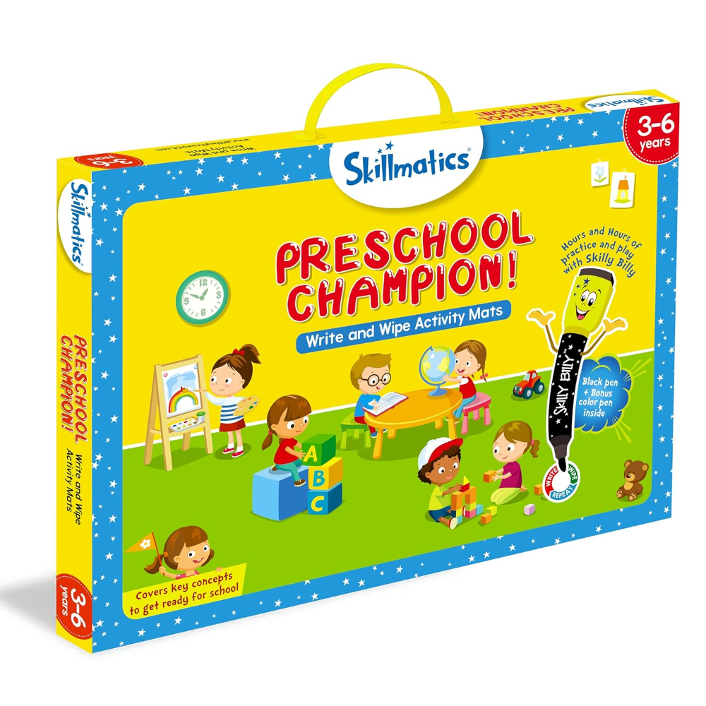 Skillmatics Preschool Champion - Reusable Activity Mats